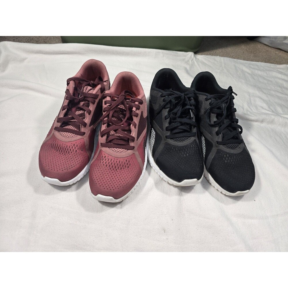 2 Pairs Reebok Flexagon Force Training Shoes Women's 6.5 Sneakers Gym CN6537 B/R